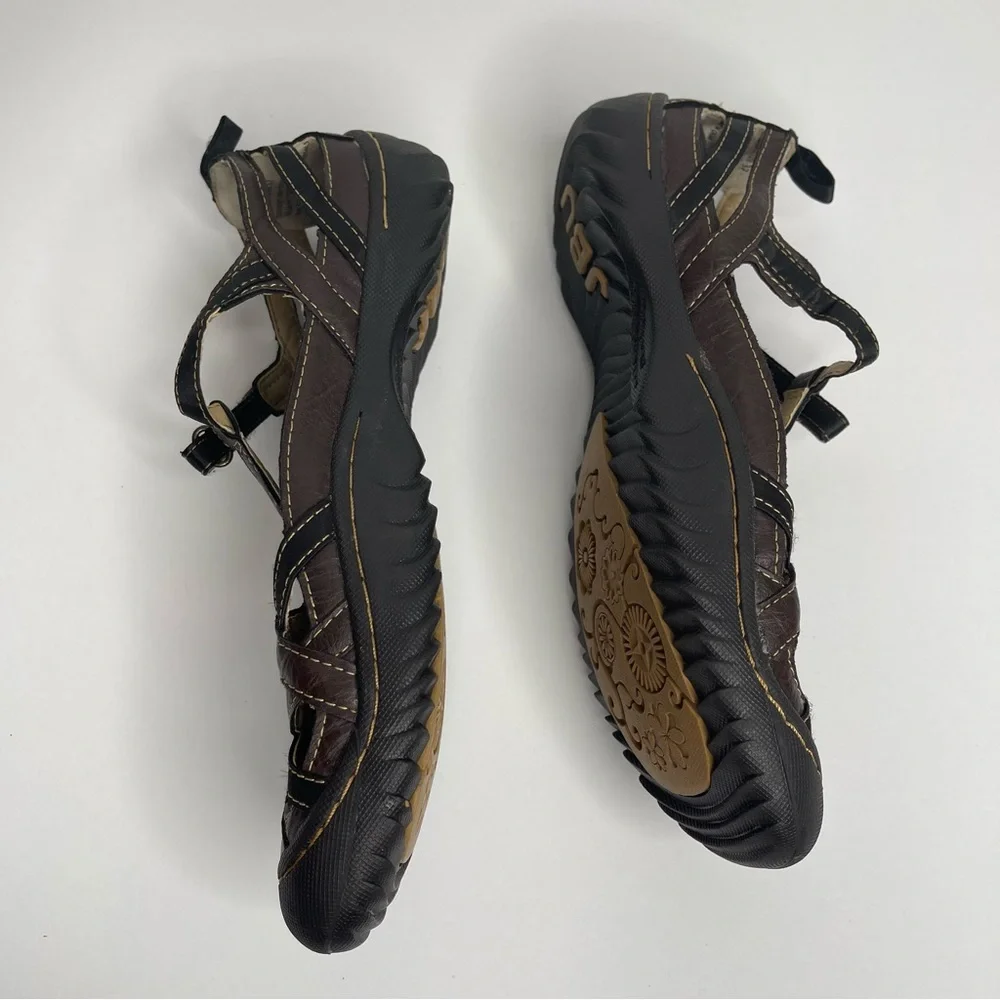 JBU by Jambu Brown Vegan Leather Mary Jane Walking Shoes Size 7 Fishermancore
